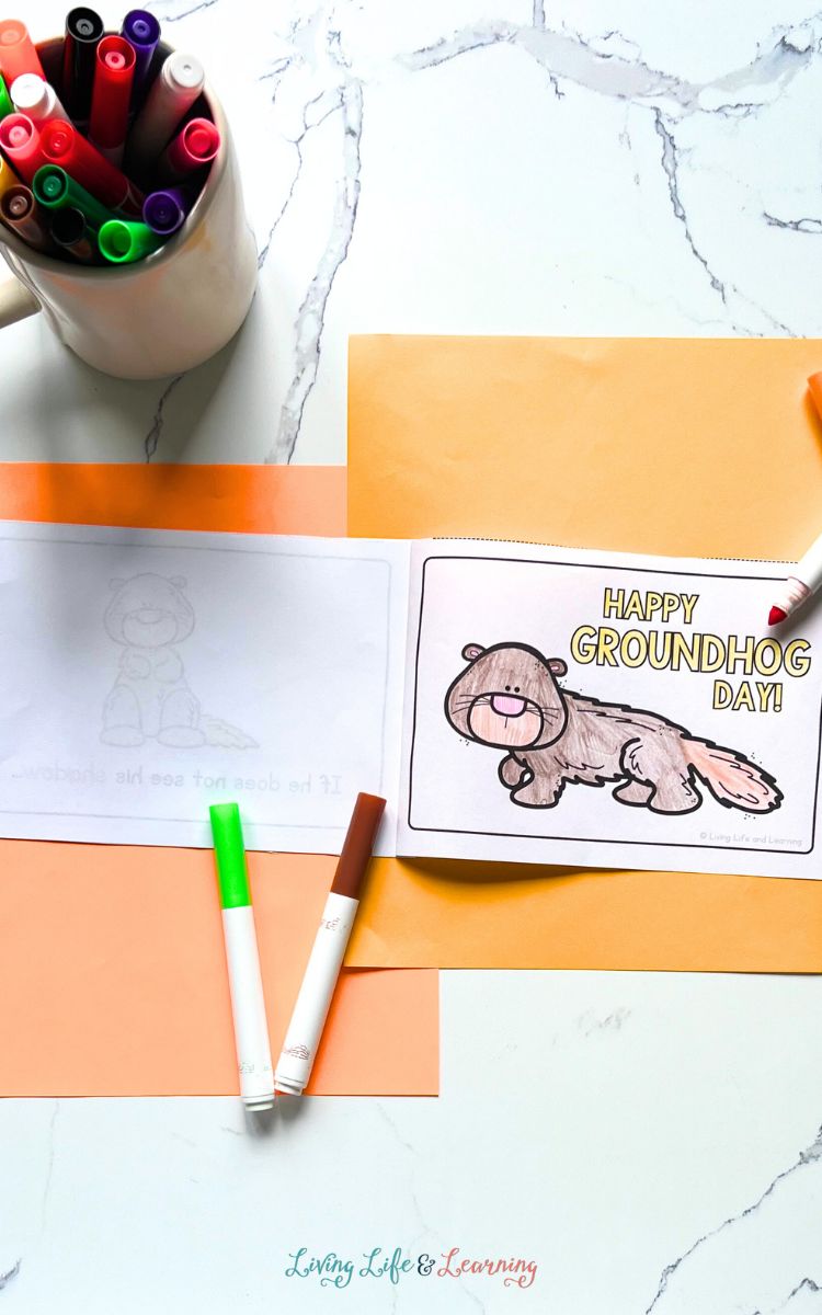 groundhog day printable book: learn about the weather